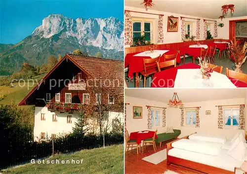 AK / Ansichtskarte Marktschellenberg Gasthaus Pension Goetschenhof Restaurant Fremdenzimmer Berchtesgadener Alpen Marktschellenberg