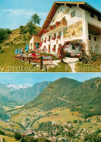 AK / Ansichtskarte Schellenberg_Marktschellenberg Alpenwirtschaft Koepplschneid Terrasse Fernsicht Alpenpanorama Schellenberg