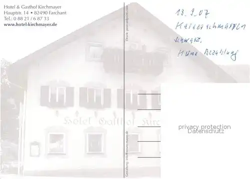 AK / Ansichtskarte Farchant Hotel Gasthof Kirchmayer Farchant