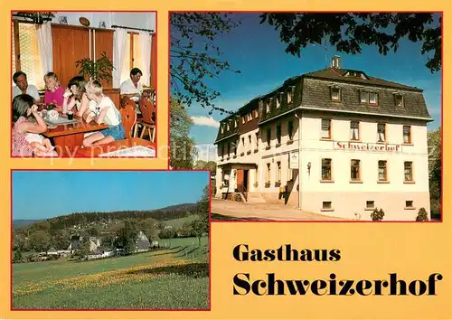 AK / Ansichtskarte Neuclausnitz Gasthaus Pension Schweizerhof Landschaftspanorama Neuclausnitz