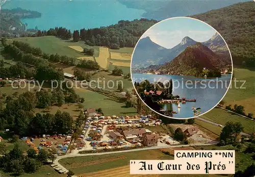 AK / Ansichtskarte Veyrier du Lac Camping NN Au Coeur des Pres Vue aerienne Veyrier du Lac