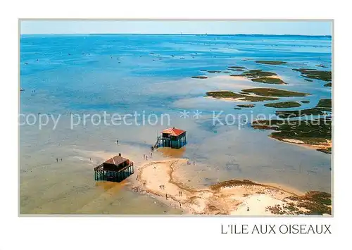 AK / Ansichtskarte Bassin_d_Arcachon LIle aux Oiseaux Vue aerienne Bassin_d_Arcachon