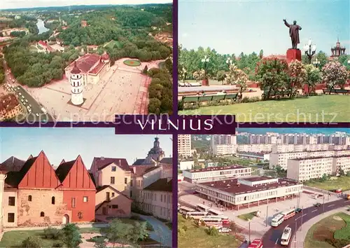 AK / Ansichtskarte Vilnius Gedimino aikste Senamiescio fragmentas Lenino aikste Zirmuny gyvenamasis rajonas Vilnius