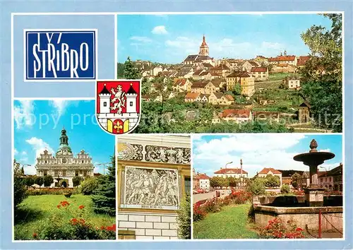 AK / Ansichtskarte Stribro Mesto bylo zalozeno v polovine 13 stoleti Z jeho stavebnich pamatek je vyznamna renesancni radnice Stribro