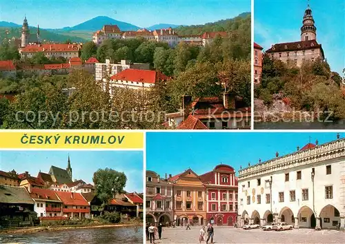 AK / Ansichtskarte Cesky_Krumlov Okresni mesto v ?eskokrumlovske vrcho vine umavskeho podhú?i. Nejvýznam 
neji jiho?eska mestska pamatkova rezervace s jedine?ne dochovaným sou borem gotických renesan?nich.. 
