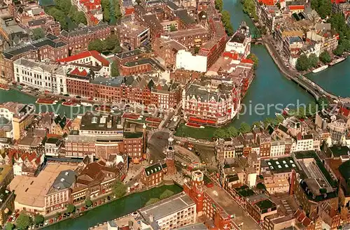 AK / Ansichtskarte Amsterdam_Niederlande Luchtopname van de Munttoren en het Muntplein Amsterdam_Niederlande