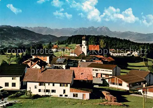 AK / Ansichtskarte Sulzberg_Vorarlberg Panorama mit Schweizer Alpen Sulzberg Vorarlberg