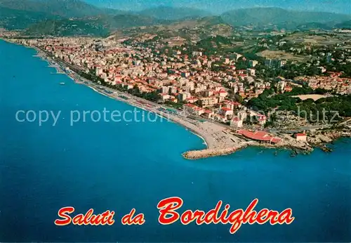 AK / Ansichtskarte Bordighera Riviera dei Fiori Fliegeraufnahme Bordighera