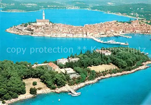 AK / Ansichtskarte Rovinj_Rovigno_Istrien Fliegeraufnahme 