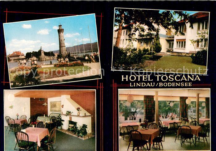 AK / Ansichtskarte Lindau_Bodensee Hotel Toscana