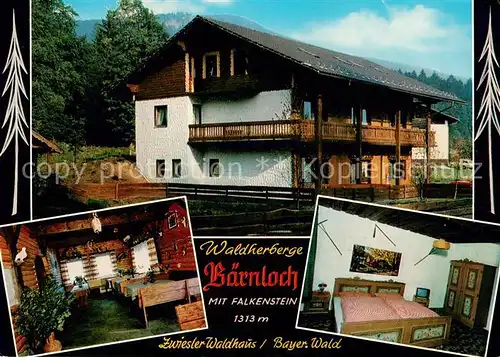 AK / Ansichtskarte Zwieselerwaldhaus Waldherberge Baernloch am Urwaldgebiet Falkenstein Bayerischer Wald 