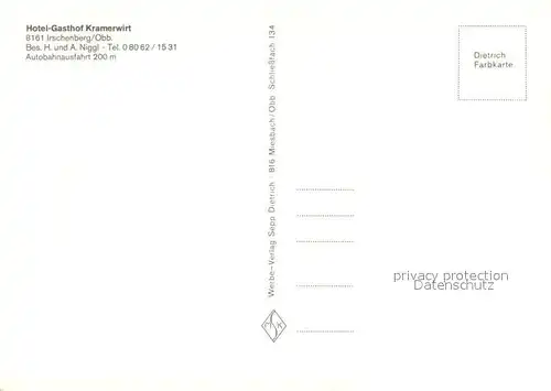 AK / Ansichtskarte Irschenberg Hotel Gasthof Kramerwirt Irschenberg