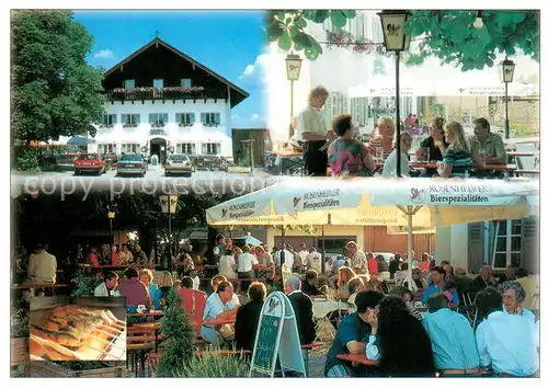 AK / Ansichtskarte Stephanskirchen_Simssee Gasthof Antretter Biergarten Stephanskirchen Simssee