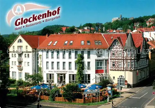 AK / Ansichtskarte Eisenach_Thueringen Hotel Restaurant Glockenhof Biergarten Eisenach Thueringen