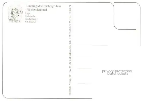 AK / Ansichtskarte Tiefengruben Panorama Rundlingsdorf Flaechendenkmal Ortsstrasse Dorfeingang Obstmarkt Tiefengruben