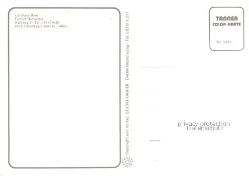 AK / Ansichtskarte Lindenau_Scheidegg Landhaus Reni Gastraum Hallenbad Gesamtansicht mit Alpenpanorama Lindenau Scheidegg