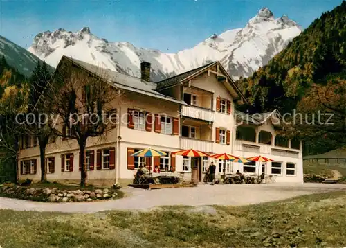 AK / Ansichtskarte Oberstdorf Alpengasthof Spielmannsau im Spielmannsautal Allgaeuer Alpen Oberstdorf