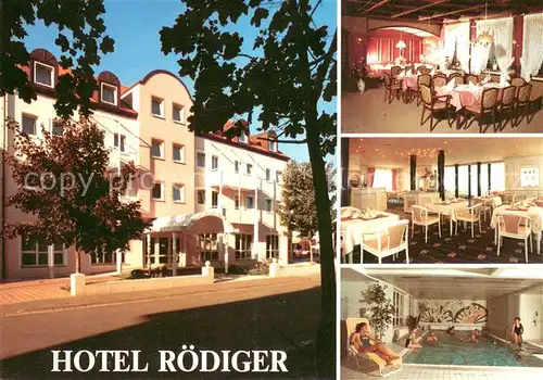 AK / Ansichtskarte Staffelstein Hotel Roediger Restaurant Hallenbad Staffelstein