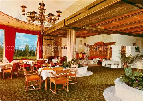 AK / Ansichtskarte Sonthofen_Oberallgaeu Kur  und Sporthotel Sonnenalp Haus am Birkenmoor Halle Restaurant Sonthofen Oberallgaeu