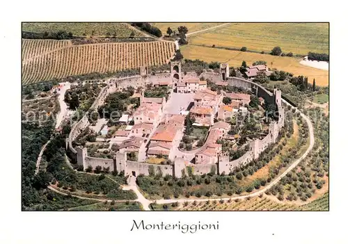 AK / Ansichtskarte Monteriggioni Fliegeraufnahme Monteriggioni