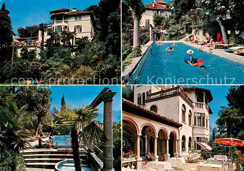 AK / Ansichtskarte Castagnola_Lago_di_Lugano Garni Aniro Pool Terrasse 