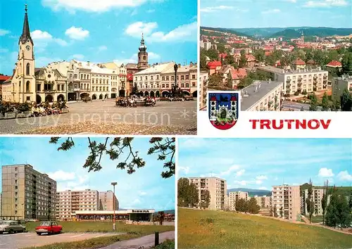 AK / Ansichtskarte Trutnov Gottwaldovo radnici Celkovy pohled Sidliste Zelena louka Sidliste Sestidomi Trutnov