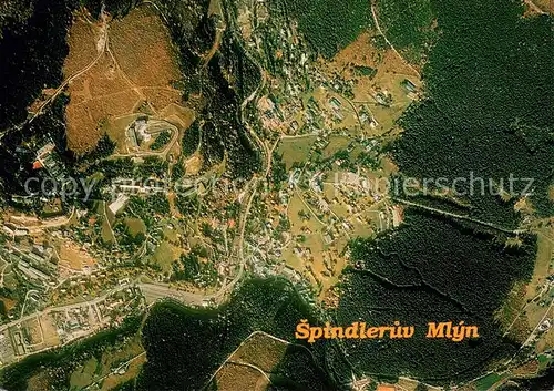 AK / Ansichtskarte Spindleruv_Mlyn_Spindlermuehle Fliegeraufnahme Spindleruv_Mlyn