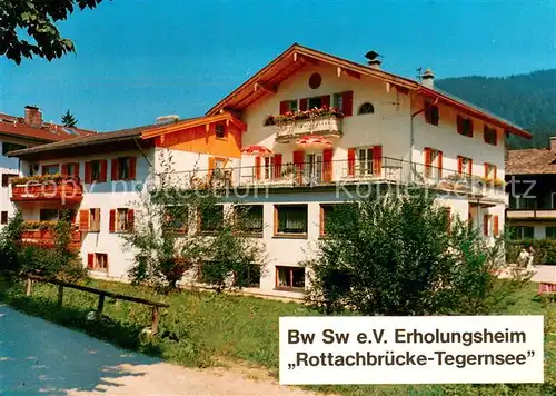 AK / Ansichtskarte Tegernsee Bundeswehr Sozialwerk Erholungsheim Tegernsee