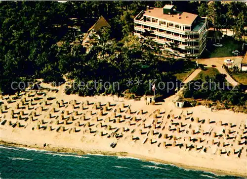 AK / Ansichtskarte Timmendorfer_Strand Curschmann Sanatorium Fliegeraufnahme Timmendorfer_Strand