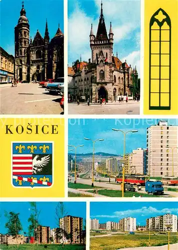 AK / Ansichtskarte Kosice_Kassa_Kaschau_Slovakia Kirchen Hochhaeuser 