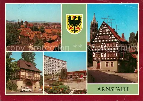AK / Ansichtskarte Arnstadt_Ilm Blick vom Neutor Ehem Papiermuehle Fischtor Neubaugebiet Suedviertel Arnstadt_Ilm