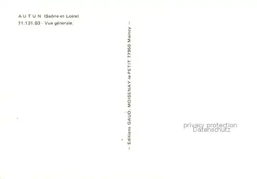 AK / Ansichtskarte Autun Vue generale Autun