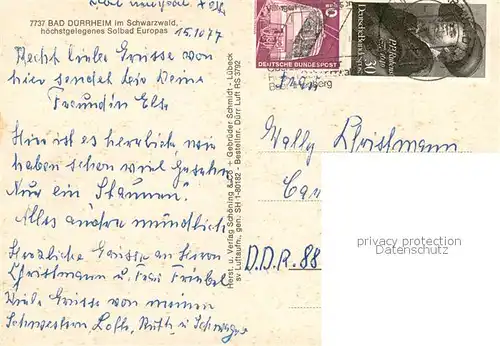 AK / Ansichtskarte Bad_Duerrheim Fliegeraufnahme Bad_Duerrheim