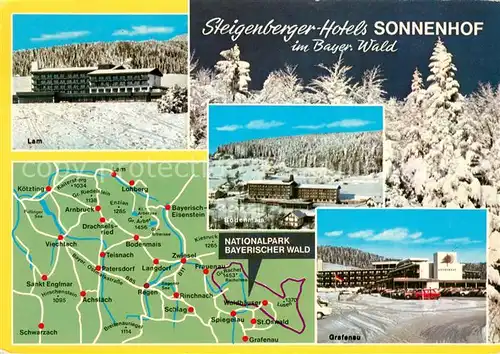 AK / Ansichtskarte Lam_Oberpfalz mit Bodenmais und Grafenau Steigenberger Hotels Sonnenhof Lam_Oberpfalz