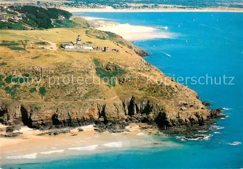 AK / Ansichtskarte Carteret_Manche Les rochers du Cap et le phare Vue aerienne Carteret Manche