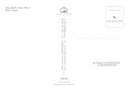AK / Ansichtskarte Colmar_Haut_Rhin_Elsass Place Rapp Vue aerienne Colmar_Haut_Rhin_Elsass