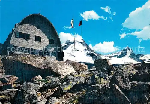 AK / Ansichtskarte Valle_d_Aosta Gruppo del Gran Paradiso Rifugio Vittorio Emanuele II Berghaus Gebirgspanorama Valle_d_Aosta