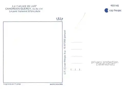 AK / Ansichtskarte Cahors_en_Quercy Pont Valentre XIVe siecle Vallee du Lot vue aerienne Cahors_en_Quercy
