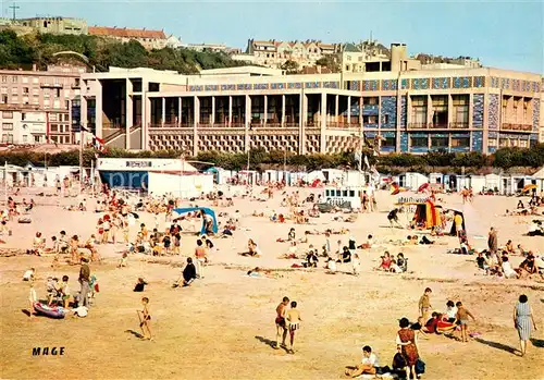 AK / Ansichtskarte Boulogne sur Mer Pas de Calais La Plage et le Casino  Boulogne sur Mer