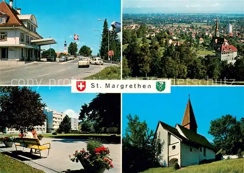 AK / Ansichtskarte St_Margarethen_SG Zoll Panorama Park Kirche St_Margarethen_SG