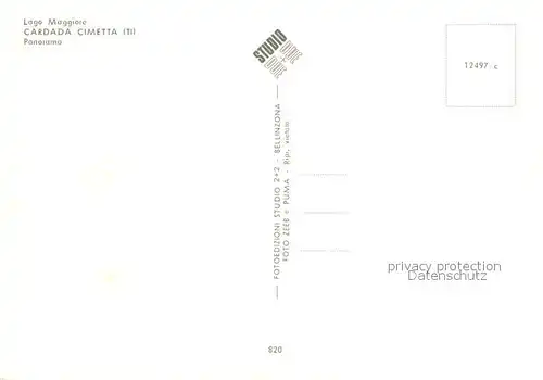 AK / Ansichtskarte Cardada Cimetta Lago Maggiore Panorama Cardada