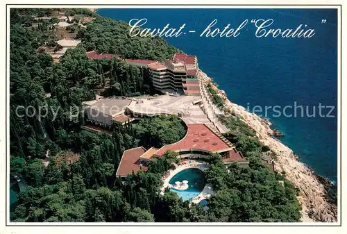 AK / Ansichtskarte Cavtat_Dalmatien Hotel Croatia Fliegeraufnahme Cavtat Dalmatien