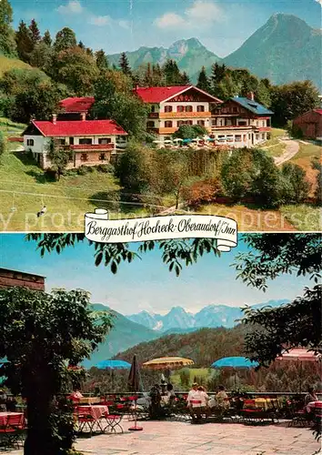 AK / Ansichtskarte Oberaudorf Berggasthof Hocheck Terrasse Oberaudorf
