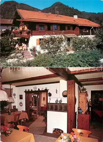 AK / Ansichtskarte Ruhpolding Traunbachhaeusl Gaststube Ruhpolding