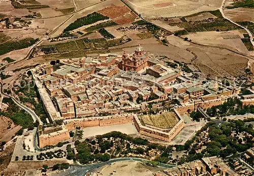 AK / Ansichtskarte Mdina_Malta Walled city aerial view Mdina Malta