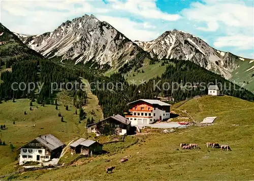 AK / Ansichtskarte Zoeblen Oberhalde Ausflugsziel Gasthof Zugspitzblick Alpen Zoeblen