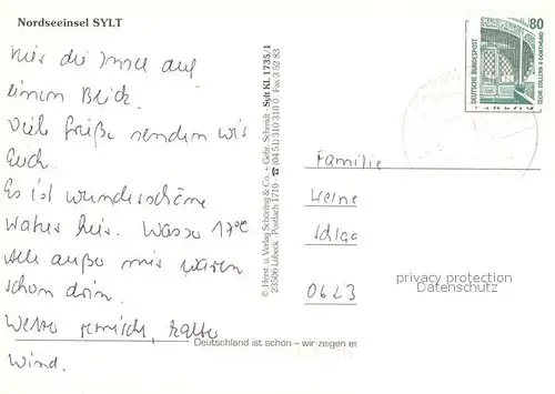 AK / Ansichtskarte Sylt Nordseeinsel Fliegeraufnahme Sylt