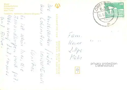 AK / Ansichtskarte Bad_Lobenstein_Thueringen Markt Kreiskulturhaus Parkpavillon Alter Turm Wappen Bad_Lobenstein_Thueringen