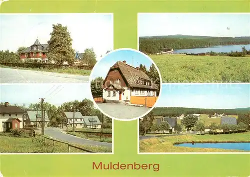 AK / Ansichtskarte Muldenberg_Vogtland Gaestehaus Talsperre Gasthof Muldentalsperre Schoenecker Strasse Muldenberg_Vogtland