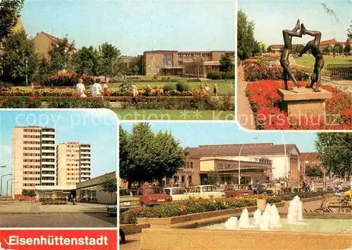 AK / Ansichtskarte Eisenhuettenstadt Wohnkomplex Diehloer Strasse Leninallee Strasse der Republik Eisenhuettenstadt